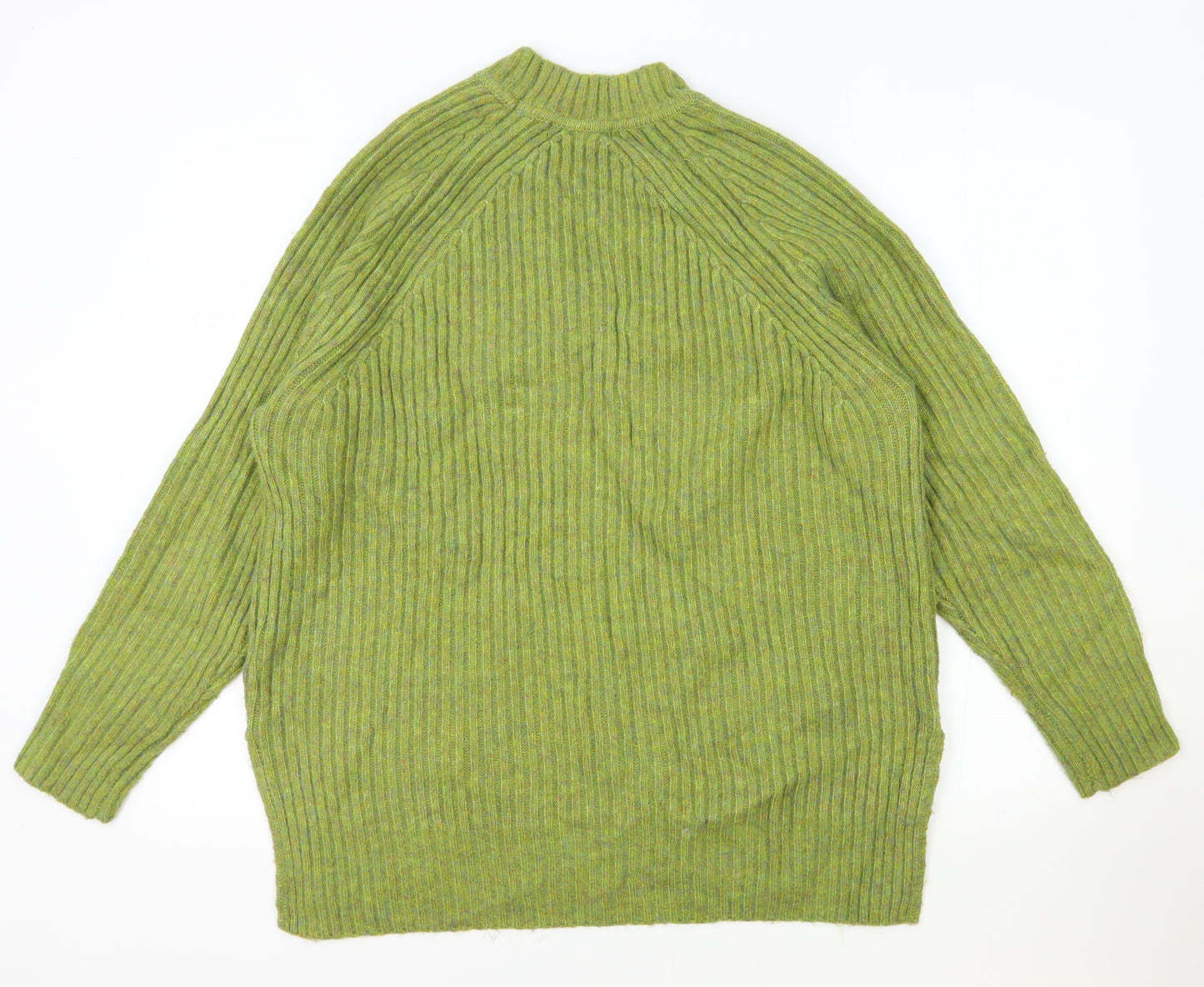 Marks and Spencer Womens Green Crew Neck Polyamide Pullover Jumper Size M