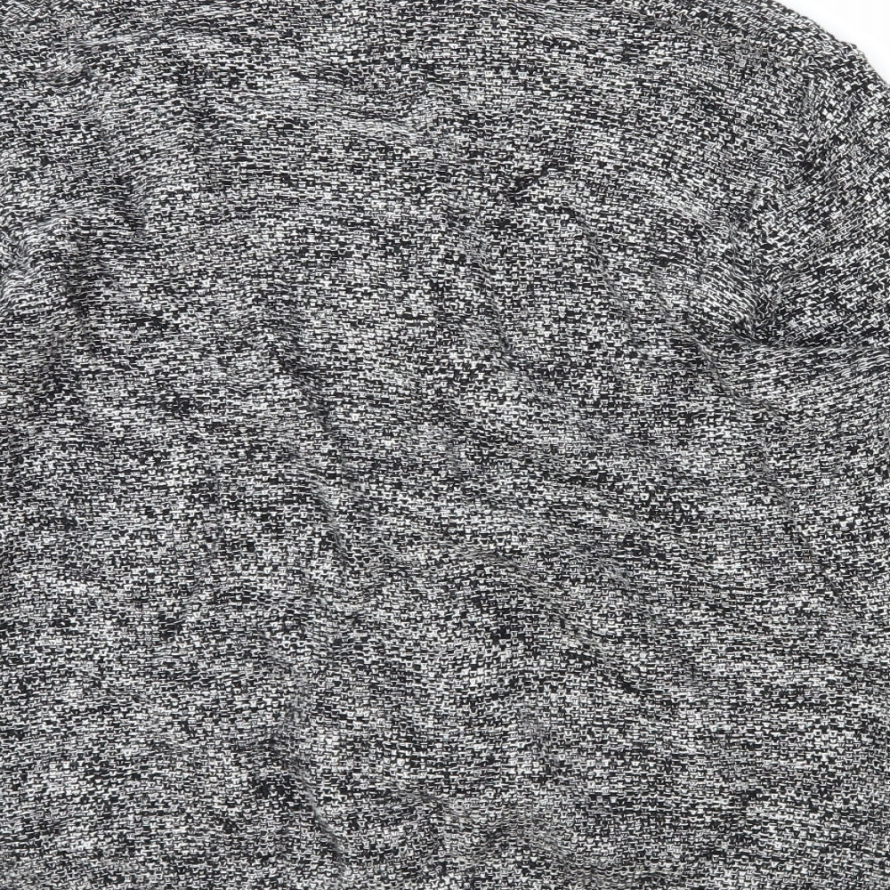 Marks and Spencer Mens Grey V-Neck Cotton Cardigan Jumper Size L