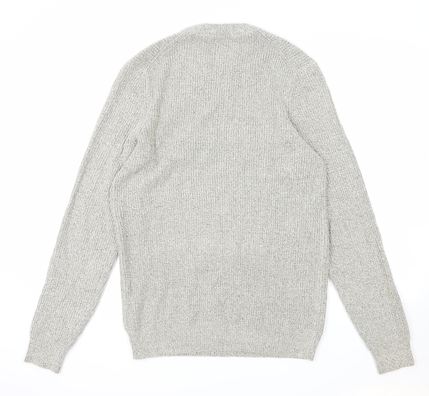 Marks and Spencer Mens Beige Round Neck Polyamide Pullover Jumper Size M