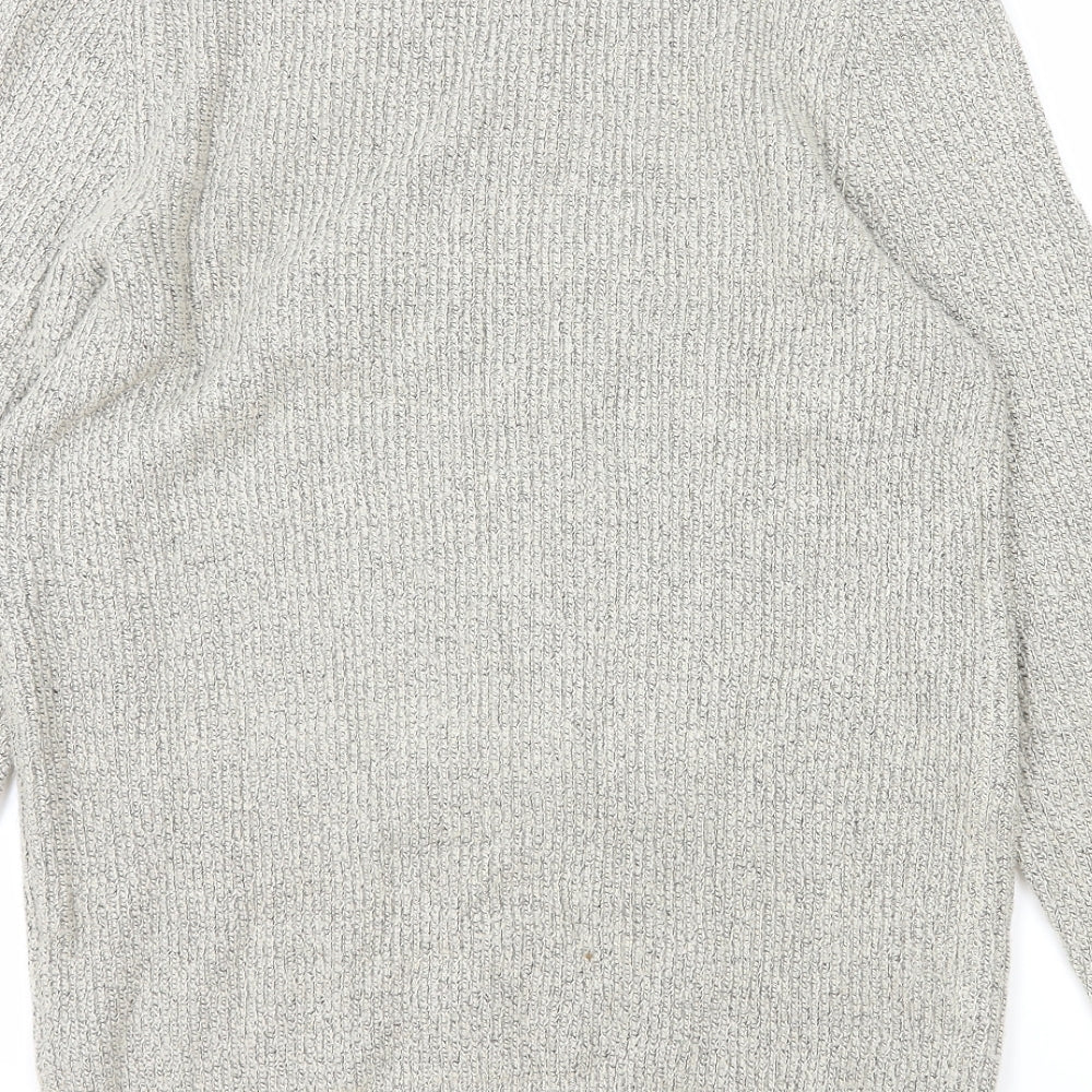 Marks and Spencer Mens Beige Round Neck Polyamide Pullover Jumper Size M