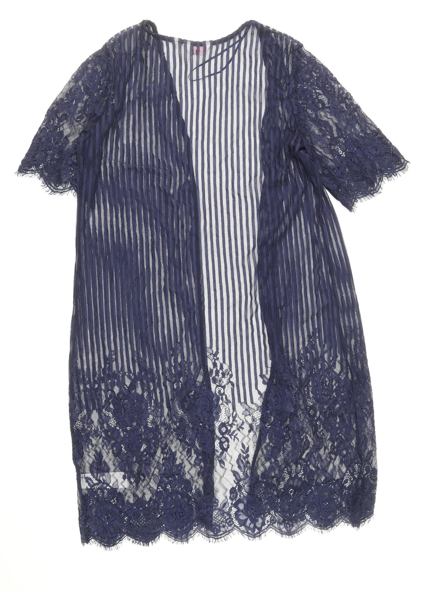 Julipa Womens Blue Polyamide Tunic Blouse Size 16 V-Neck