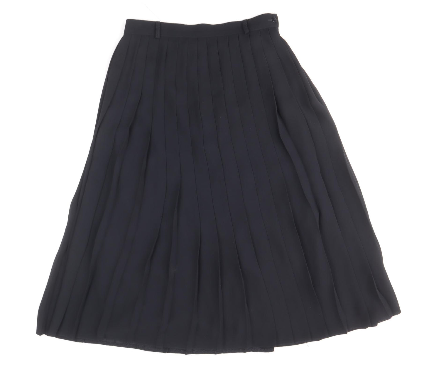 Hammer Womens Blue Polyester Pleated Skirt Size 12 Zip