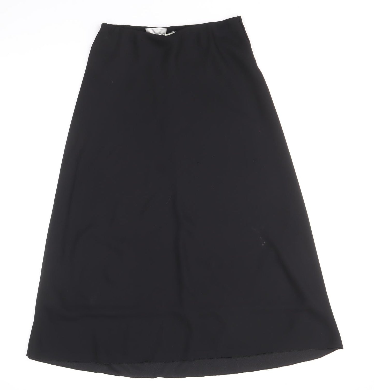 Bonmarche Womens Black Polyester A-Line Skirt Size 12