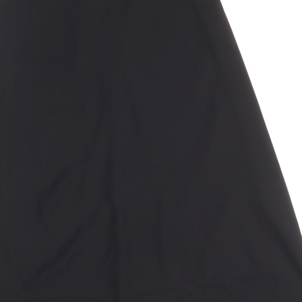 Bonmarche Womens Black Polyester A-Line Skirt Size 12