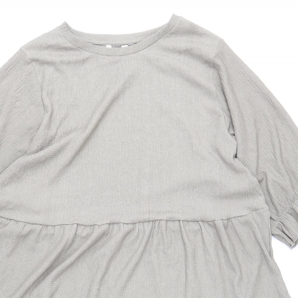 PEP&CO Womens Green Polyester A-Line Size 22 Round Neck Pullover