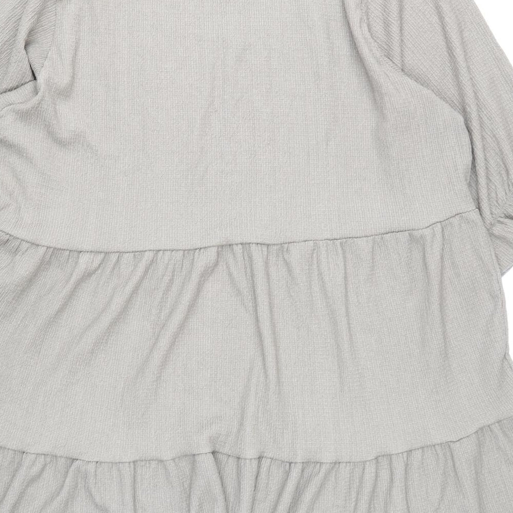 PEP&CO Womens Green Polyester A-Line Size 22 Round Neck Pullover