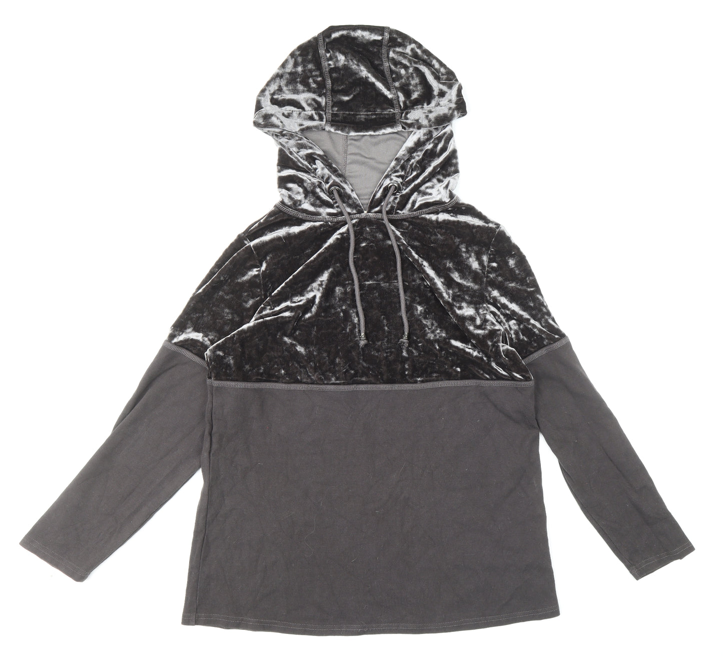 Boysen's Womens Grey Polyester Pullover Hoodie Size 18 Pullover