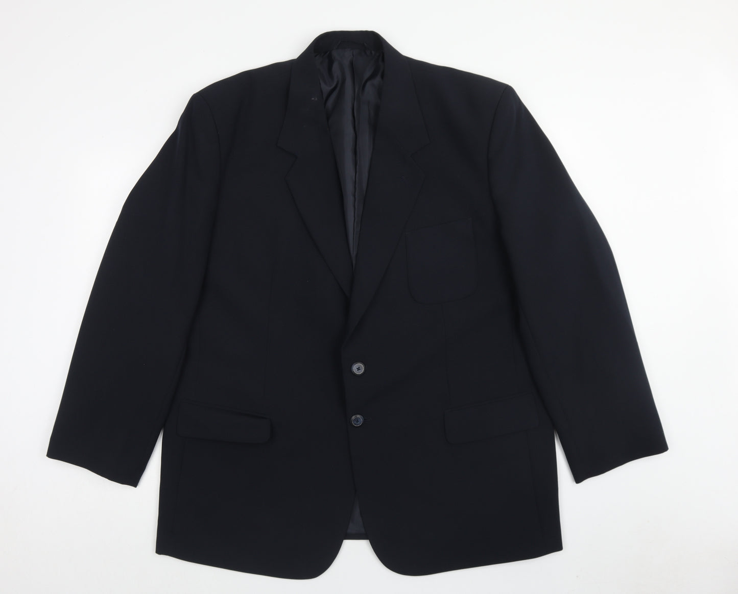 Jolliman Mens Blue Polyester Jacket Blazer Size 46