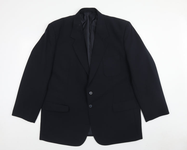 Jolliman Mens Blue Polyester Jacket Blazer Size 46
