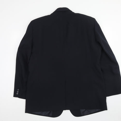 Jolliman Mens Blue Polyester Jacket Blazer Size 46