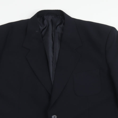 Jolliman Mens Blue Polyester Jacket Blazer Size 46