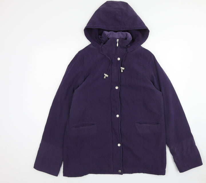 EWM Womens Purple Jacket Size 12 Zip