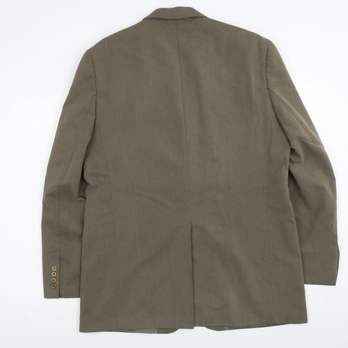 NEXT Mens Brown Polyester Jacket Blazer Size 42