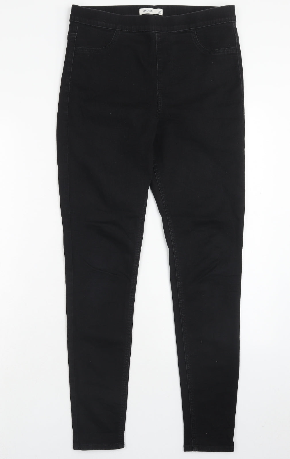 Marks and Spencer Womens Black Cotton Jegging Jeans Size 12 Regular