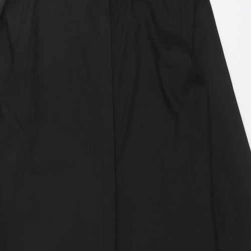 New Look Womens Black Polyester Shirt Dress Size 8 Collared Button