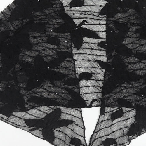 Per Una Womens Black V-Neck Polyamide Cardigan Jumper Size 14