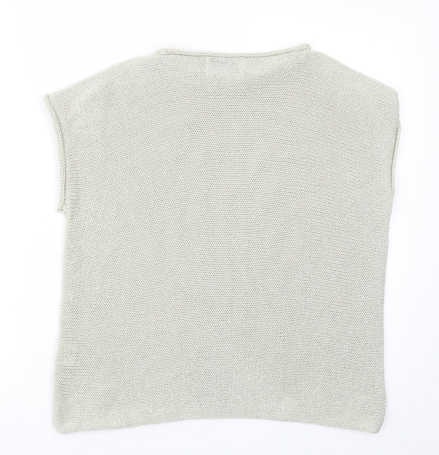 Collezione Gaia Womens Beige Round Neck Acrylic Pullover Jumper Size S