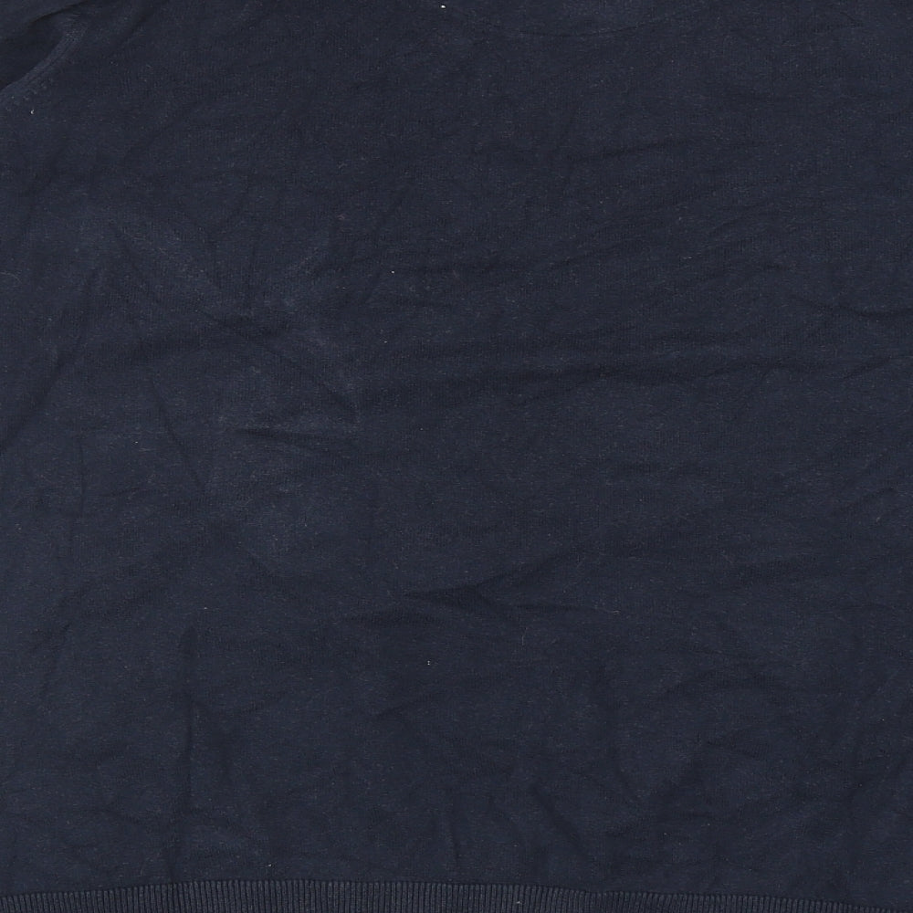 Marks and Spencer Mens Blue Collared Cotton Pullover Jumper Size 2XL - Shirt Insert
