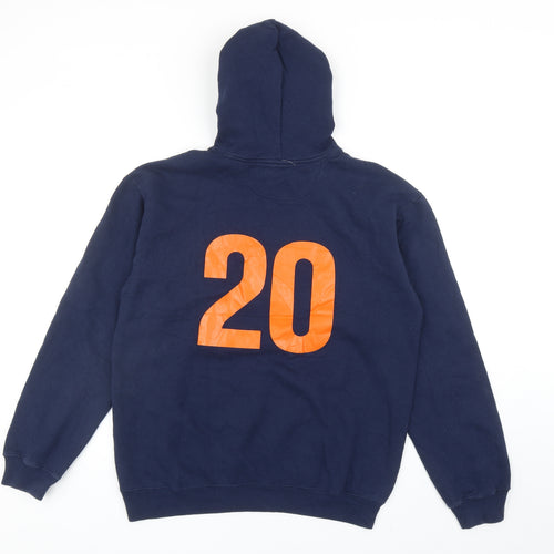 Gildan Mens Blue Cotton Pullover Hoodie Size M