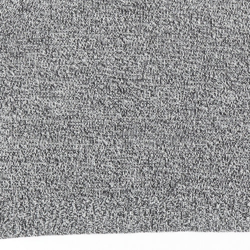 Divided by H&M Womens Grey Scoop Neck Acrylic Pullover Jumper Size S - Cropped