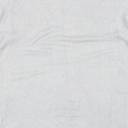 Nina Leonard Womens Silver Scoop Neck Viscose Pullover Jumper Size S