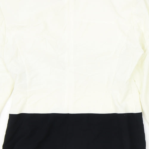 Marks and Spencer Womens Ivory Polyester Jacket Blazer Size 12