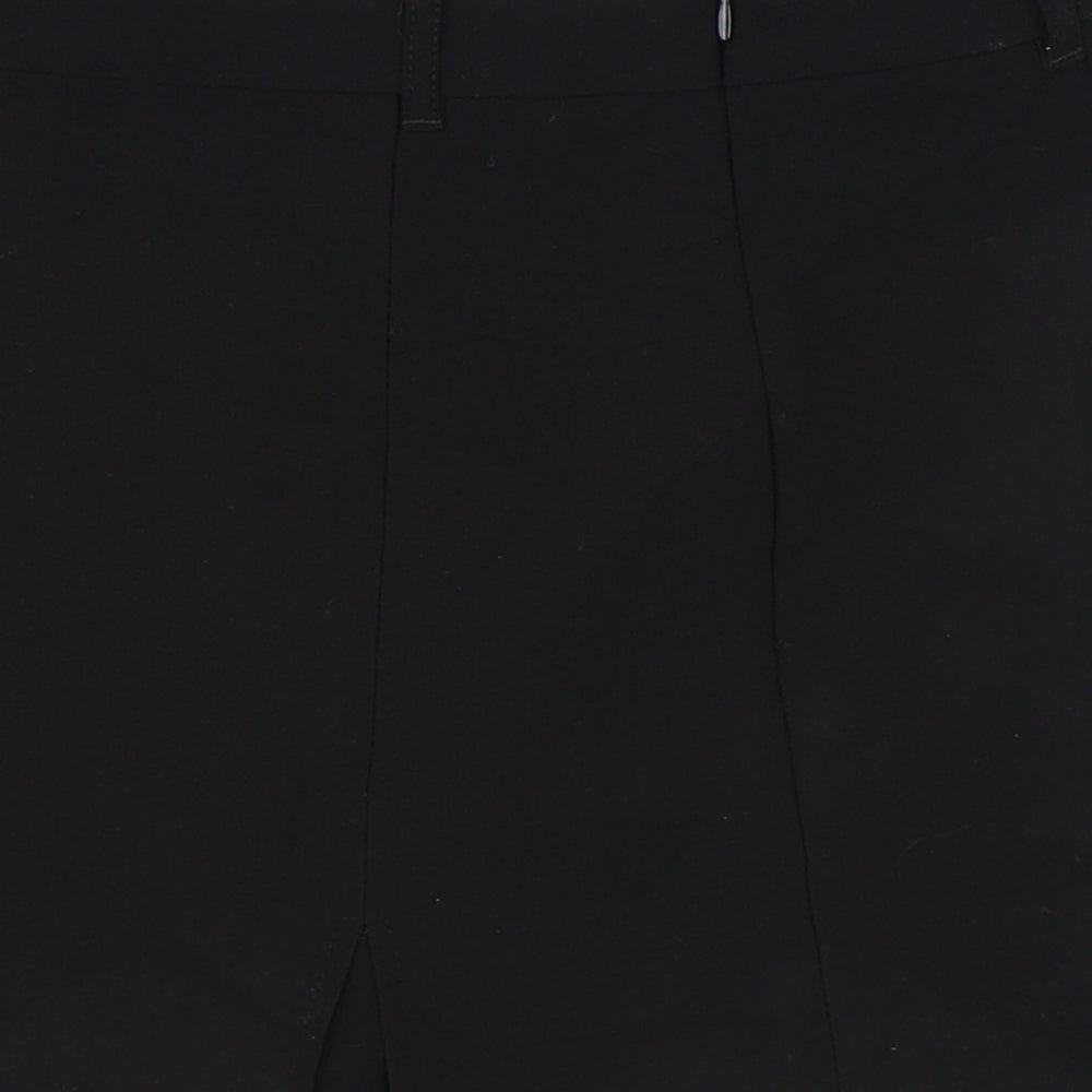 Primark Womens Black Polyester Mini Skort Size 6 Zip