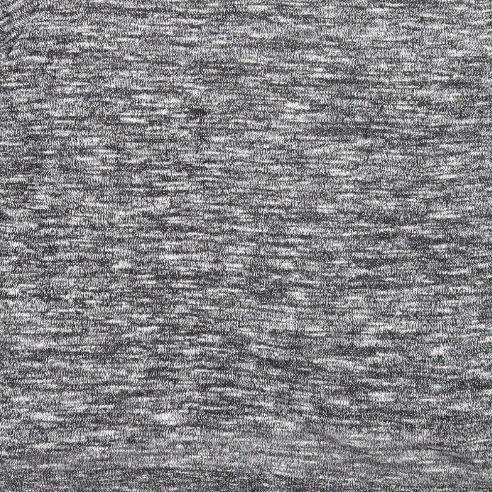 Divided Womens Grey Boat Neck Polyester Pullover Jumper Size S
