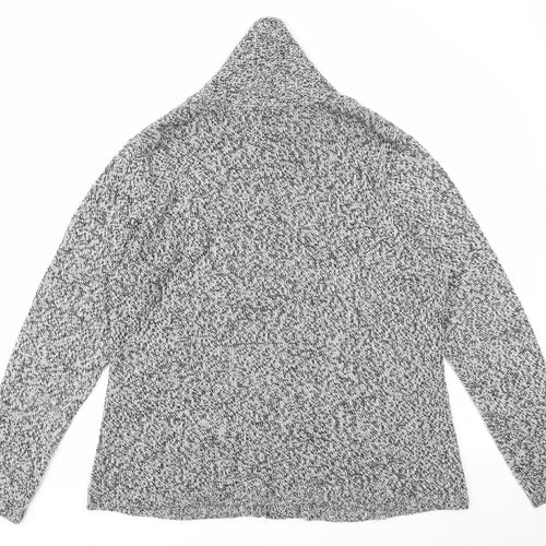 Damart Womens Grey V-Neck Acrylic Cardigan Jumper Size 8
