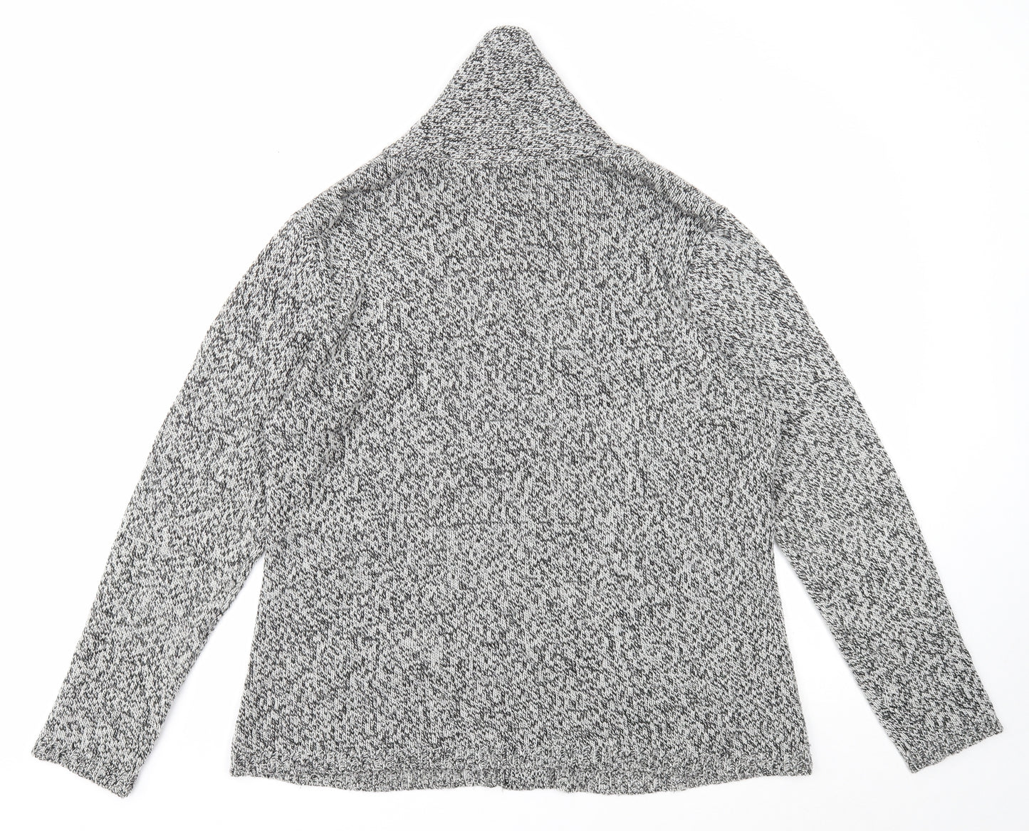 Damart Womens Grey V-Neck Acrylic Cardigan Jumper Size 8