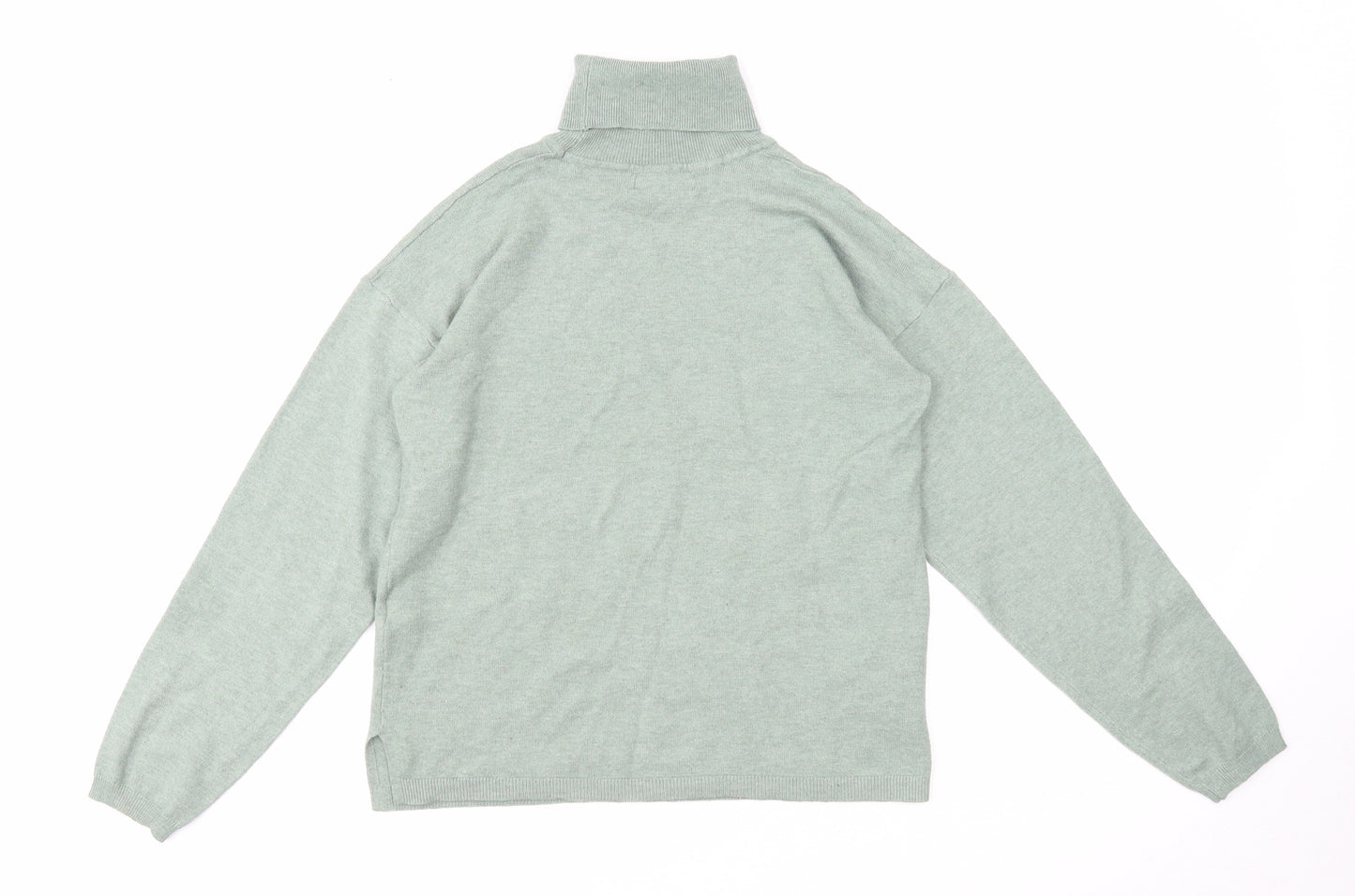 Primark Womens Green Roll Neck Polyester Pullover Jumper Size 6