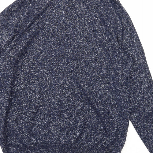 Atmosphere Womens Blue Viscose Full Zip Sweatshirt Size 8 Zip