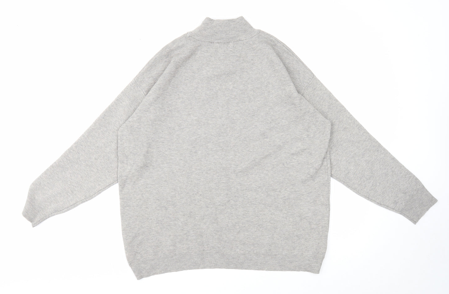 Primark Womens Grey High Neck Polyester Pullover Jumper Size 14