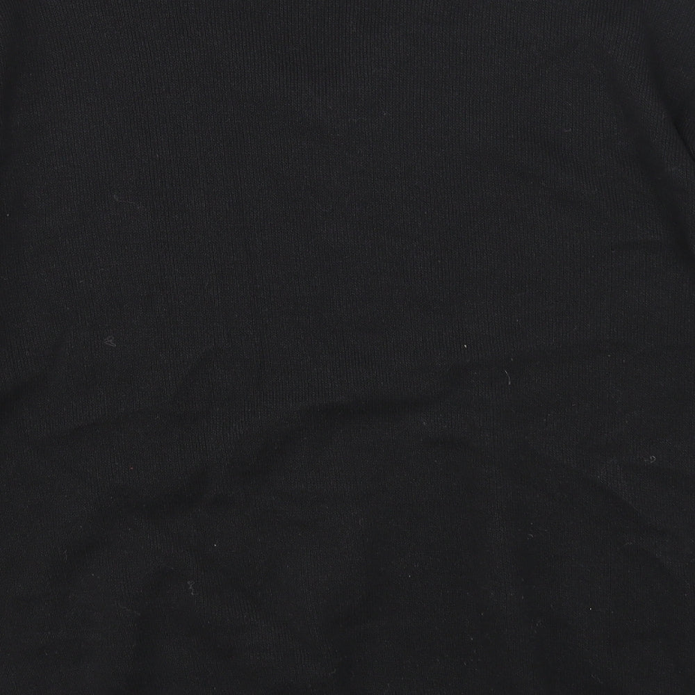 JBC Collection Mens Black V-Neck Striped Cotton Pullover Jumper Size 2XL