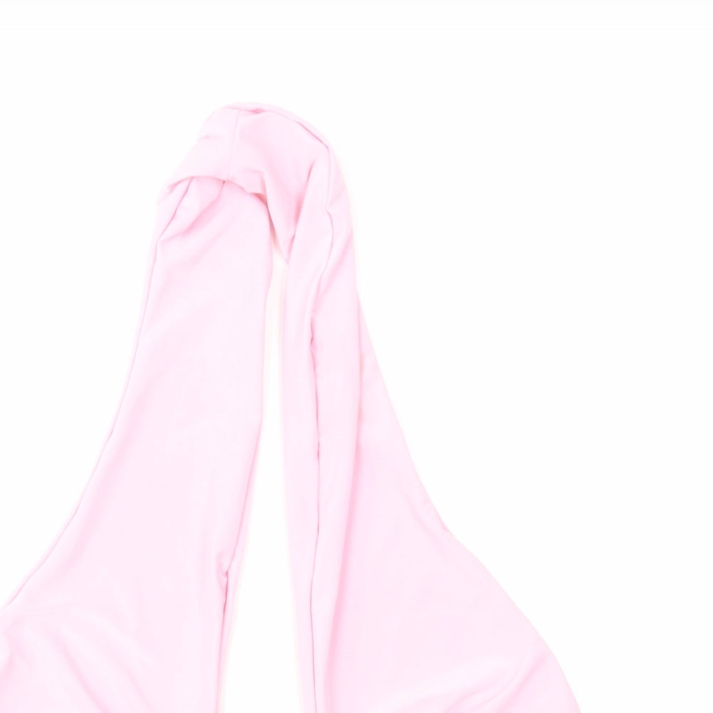 Oui Womens Pink Polyester Cropped Tank Size M Halter