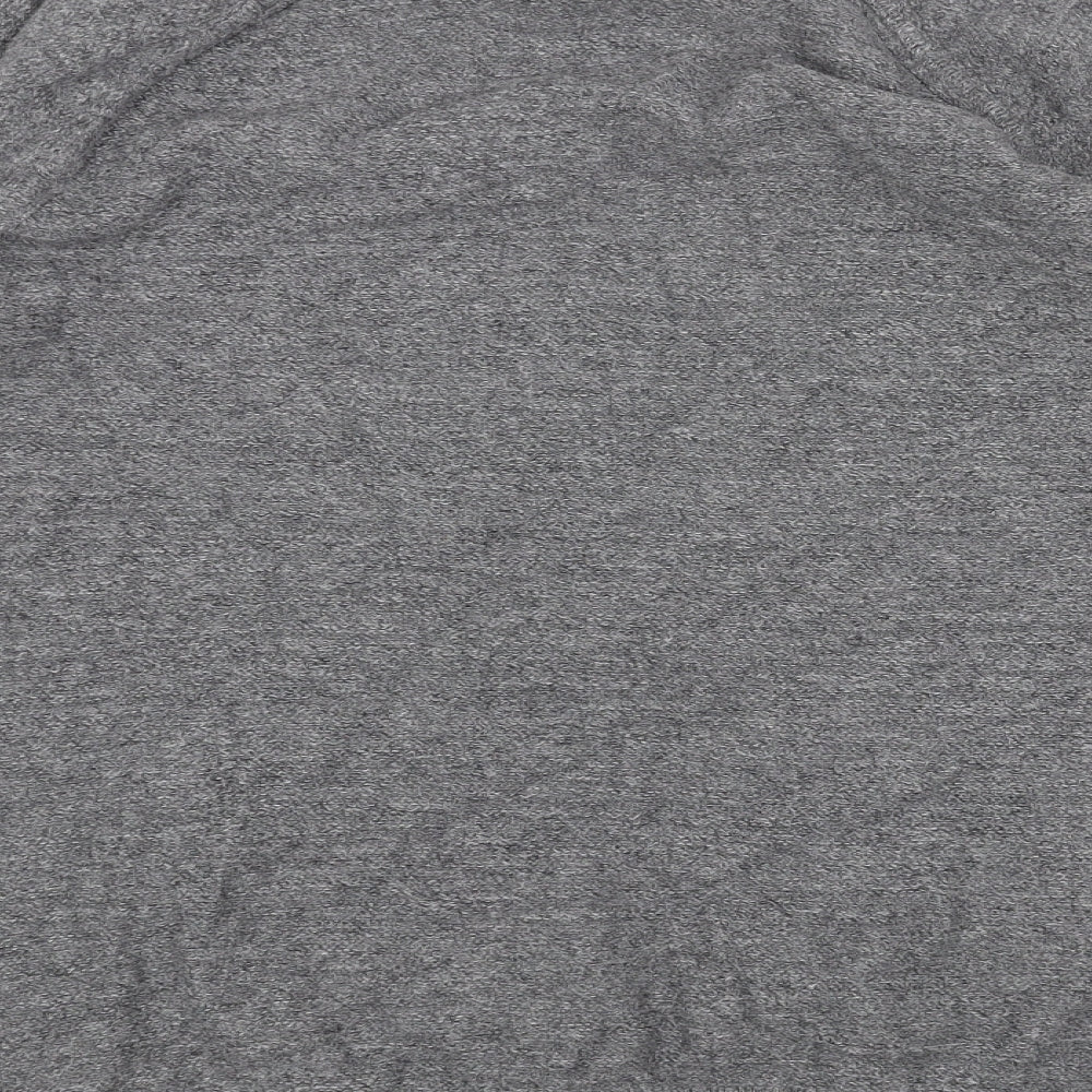 Marks and Spencer Mens Grey Round Neck Cotton Pullover Jumper Size XL