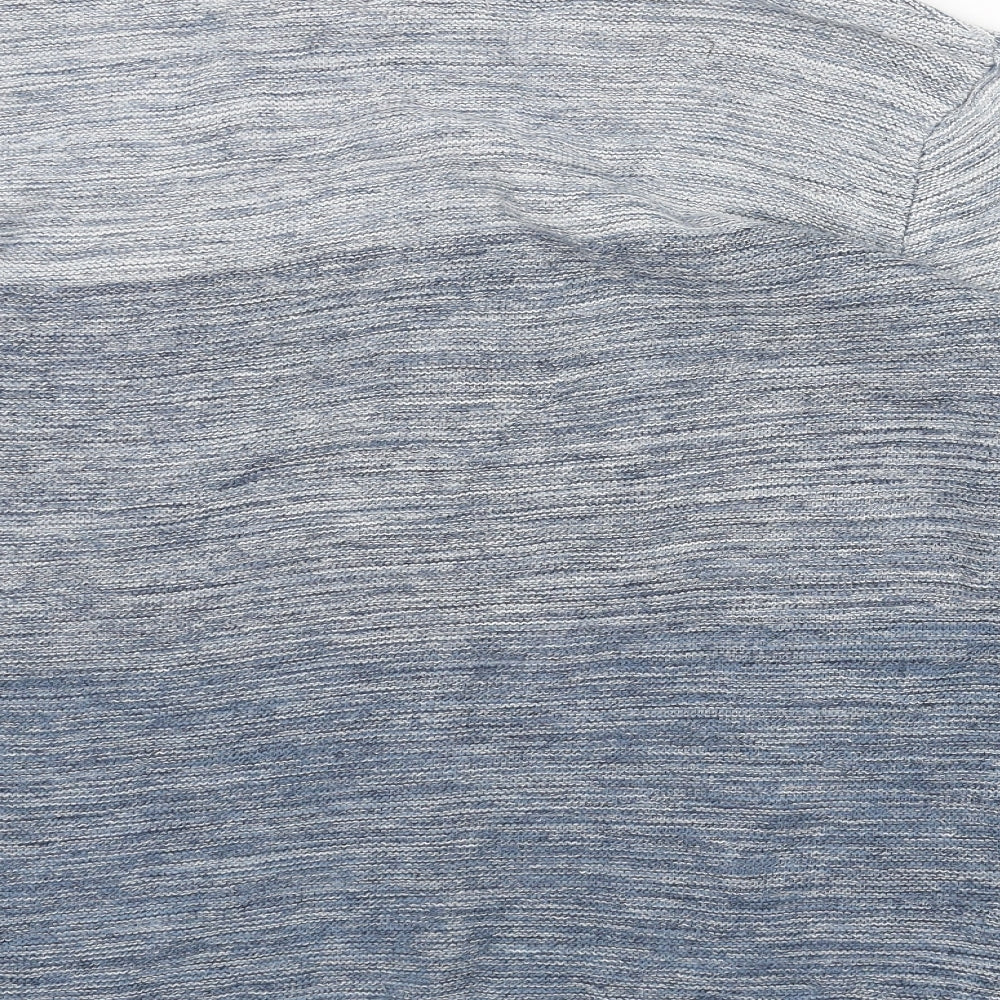 Cedar Wood State Mens Blue Round Neck Cotton Pullover Jumper Size L