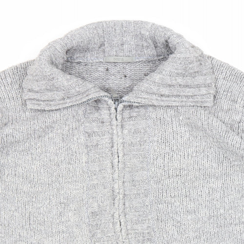 Marks and Spencer Womens Grey Jacket Size 18 Zip