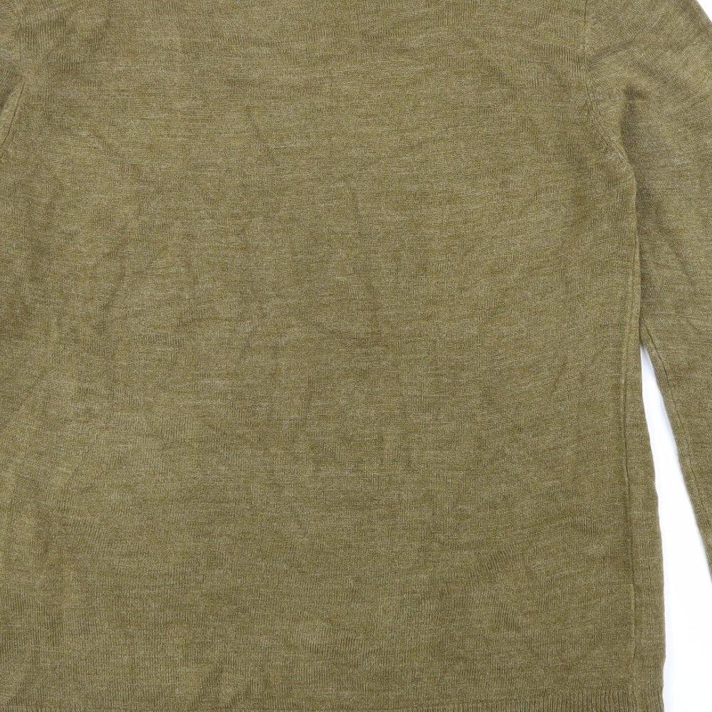 Atmosphere Womens Brown Boat Neck Acrylic Pullover Jumper Size 10