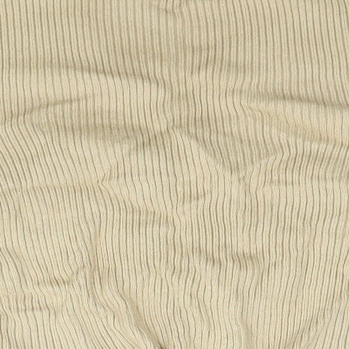 PAZZO Womens Beige V-Neck Cotton Cardigan Jumper Size S