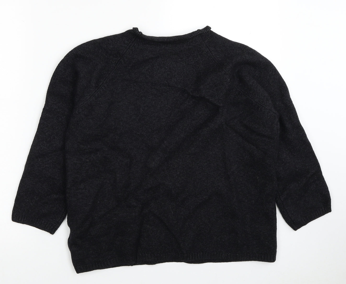 Betty Barclay Womens Black Round Neck Acrylic Pullover Jumper Size 20