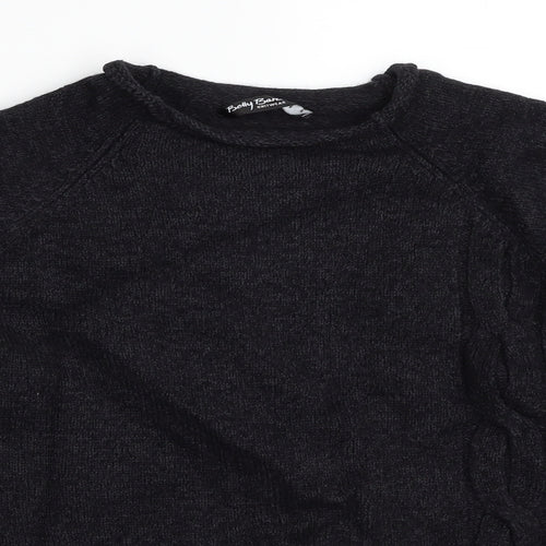 Betty Barclay Womens Black Round Neck Acrylic Pullover Jumper Size 20