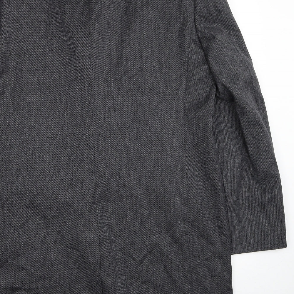 Paul Costelloe Mens Grey Polyester Jacket Blazer Size 40