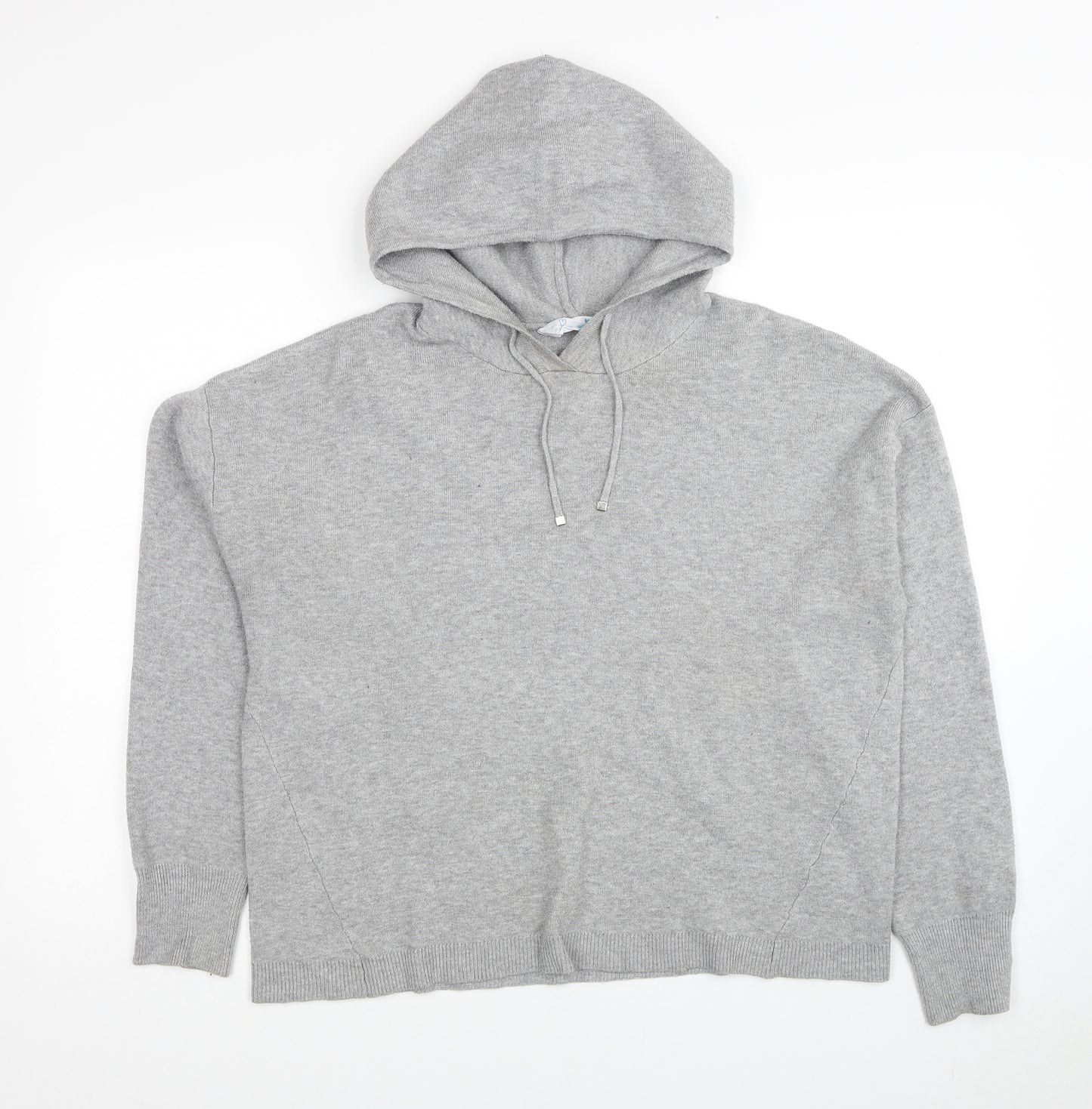 Primark Womens Grey Polyester Pullover Hoodie Size 12 Pullover - Size 12-14