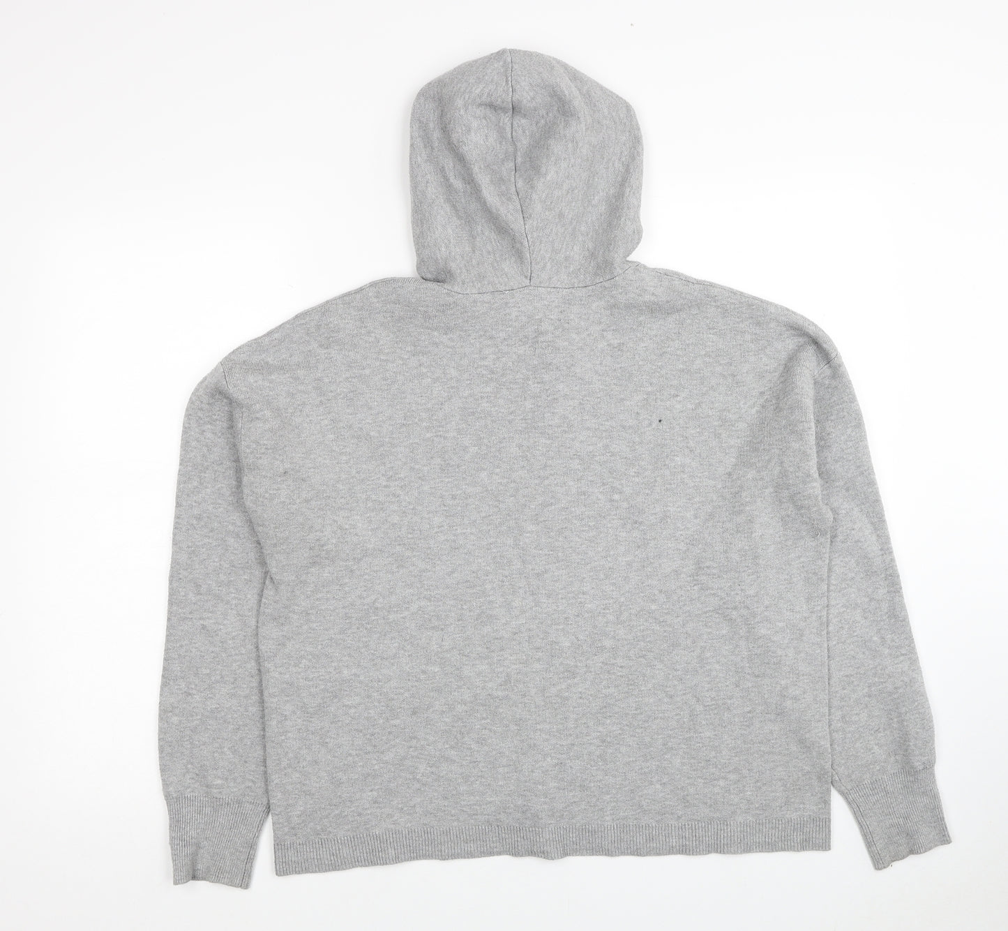 Primark Womens Grey Polyester Pullover Hoodie Size 12 Pullover - Size 12-14