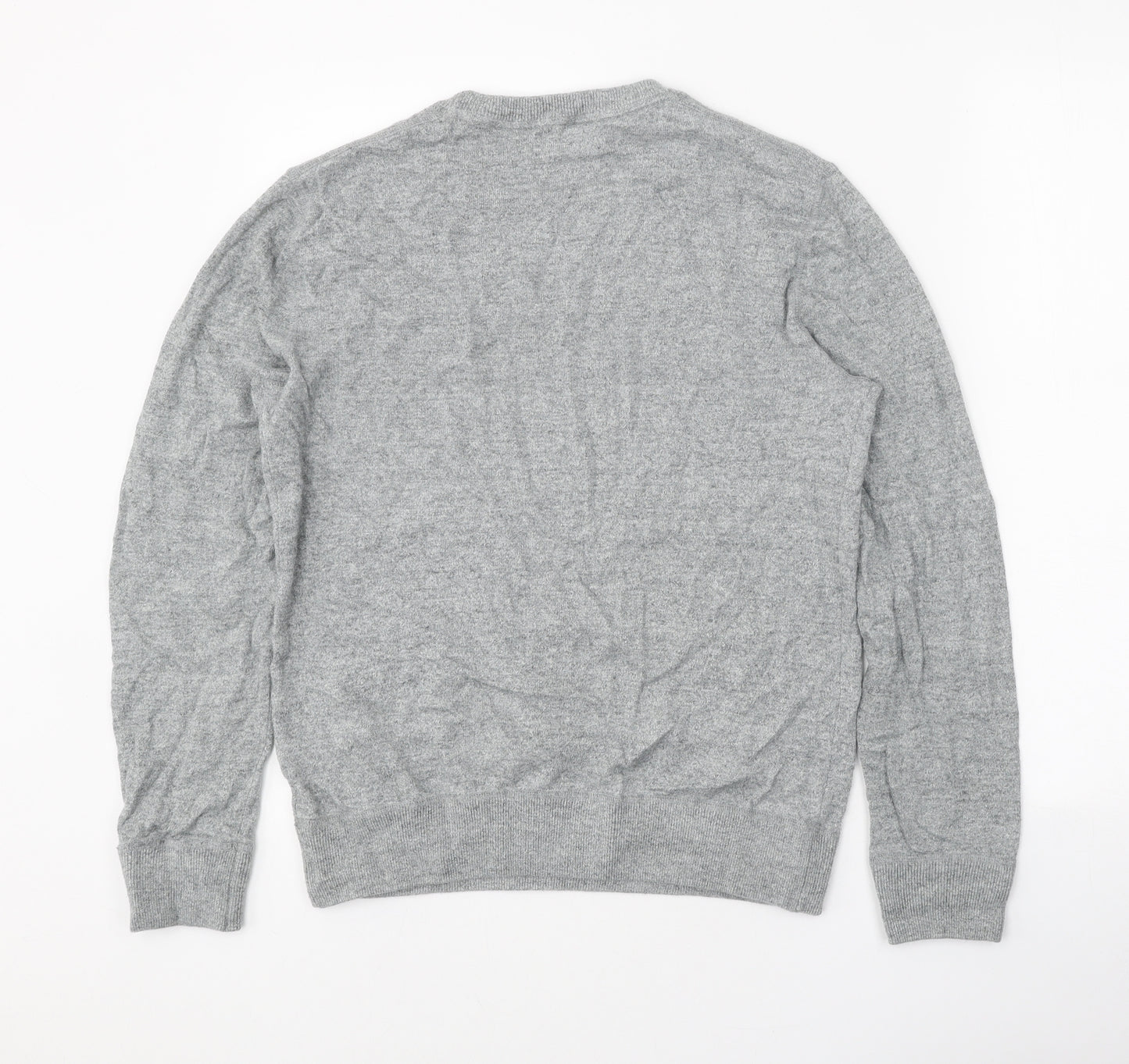 Gap Mens Grey Round Neck Cotton Pullover Jumper Size XS