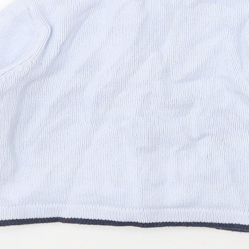 Nutmeg Baby Blue 100% Cotton Cardigan Jumper Size 3-6 Months Button