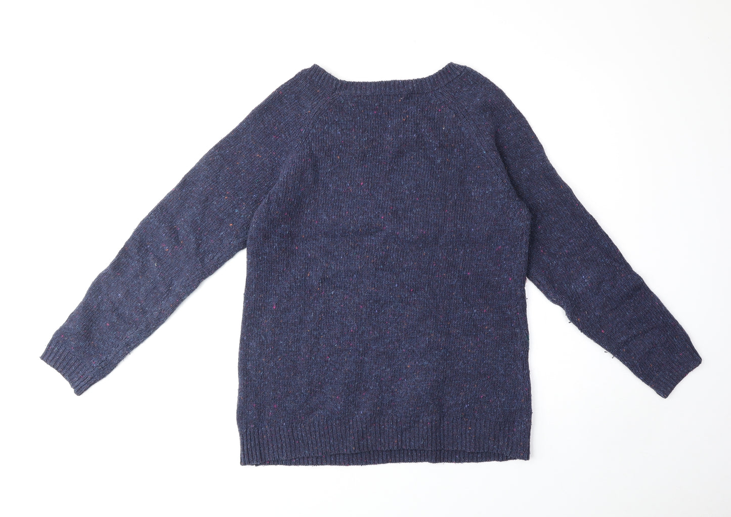 TU Womens Blue Scoop Neck Acrylic Pullover Jumper Size 12 - Ducks