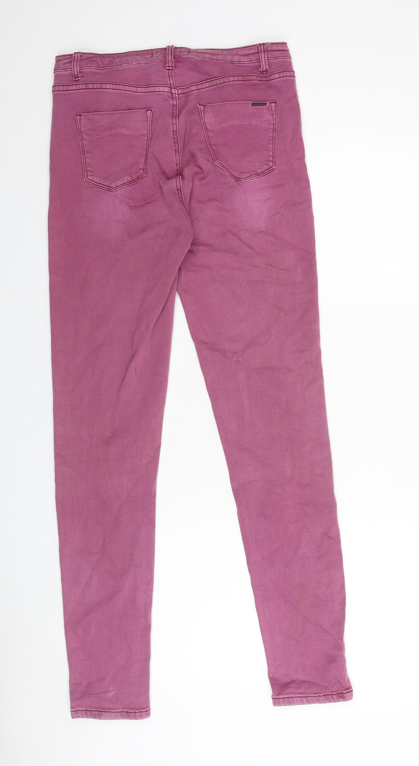 Toxik3 Womens Purple Cotton Skinny Jeans Size 30 in L31 in Regular Zip