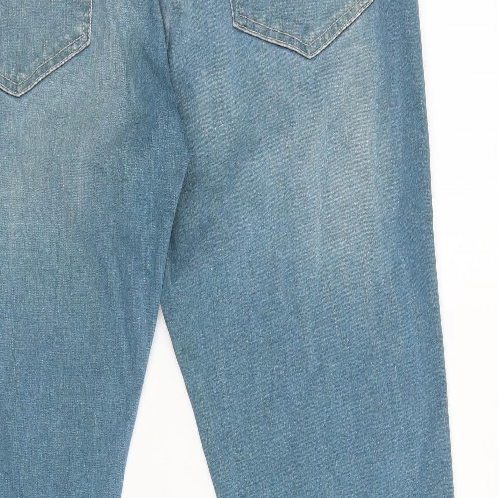 NEXT Mens Blue Cotton Skinny Jeans Size 38 in L33 in Regular Zip